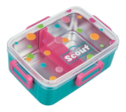 Scout lunchbox dots türkis - lunchbox,